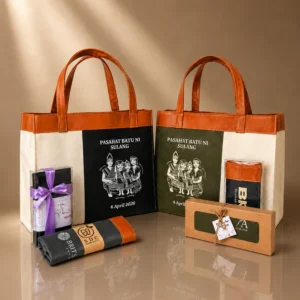 Tas Souvenir COMBI BAG Custom Premium Tote Bag Seminar Wedding Ulang Tahun Kombinasi